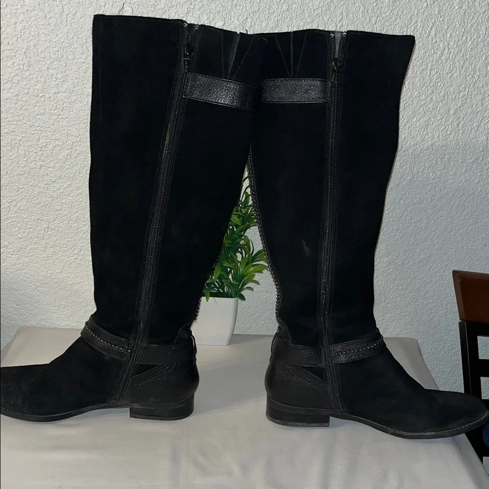 Alex Marie Black Over the Knee   Boots used good condition